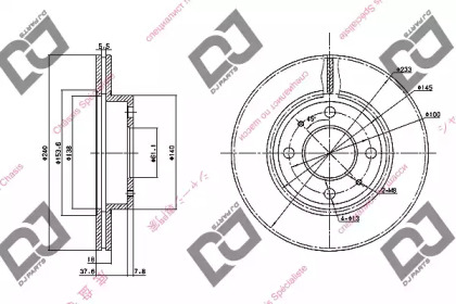 Тормозной диск DJ PARTS BD1100